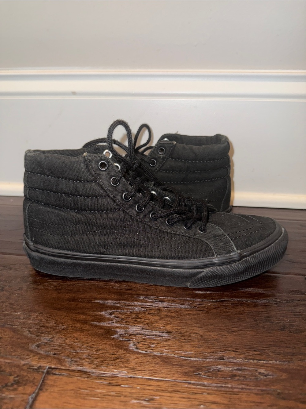 Vans Black High-Top Canvas Sneakers - Women’s Casual Skate Shoes